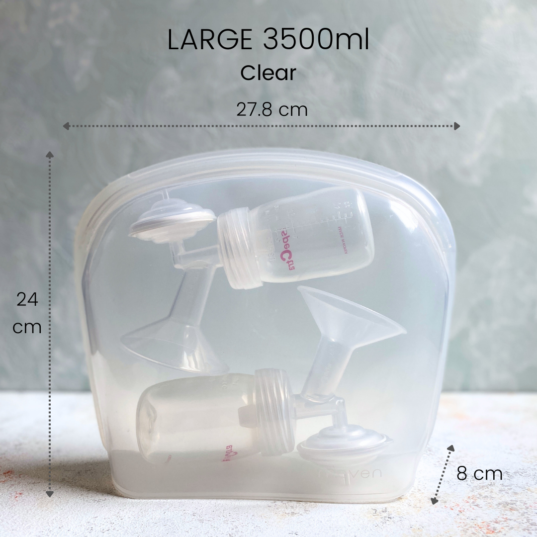MAVEN LARGE 3500ML Silicone Bag/ Pouch FoodSafe & Leakproof