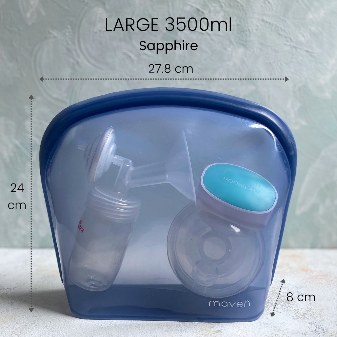 MAVEN LARGE 3500ML Silicone Bag/ Pouch FoodSafe & Leakproof