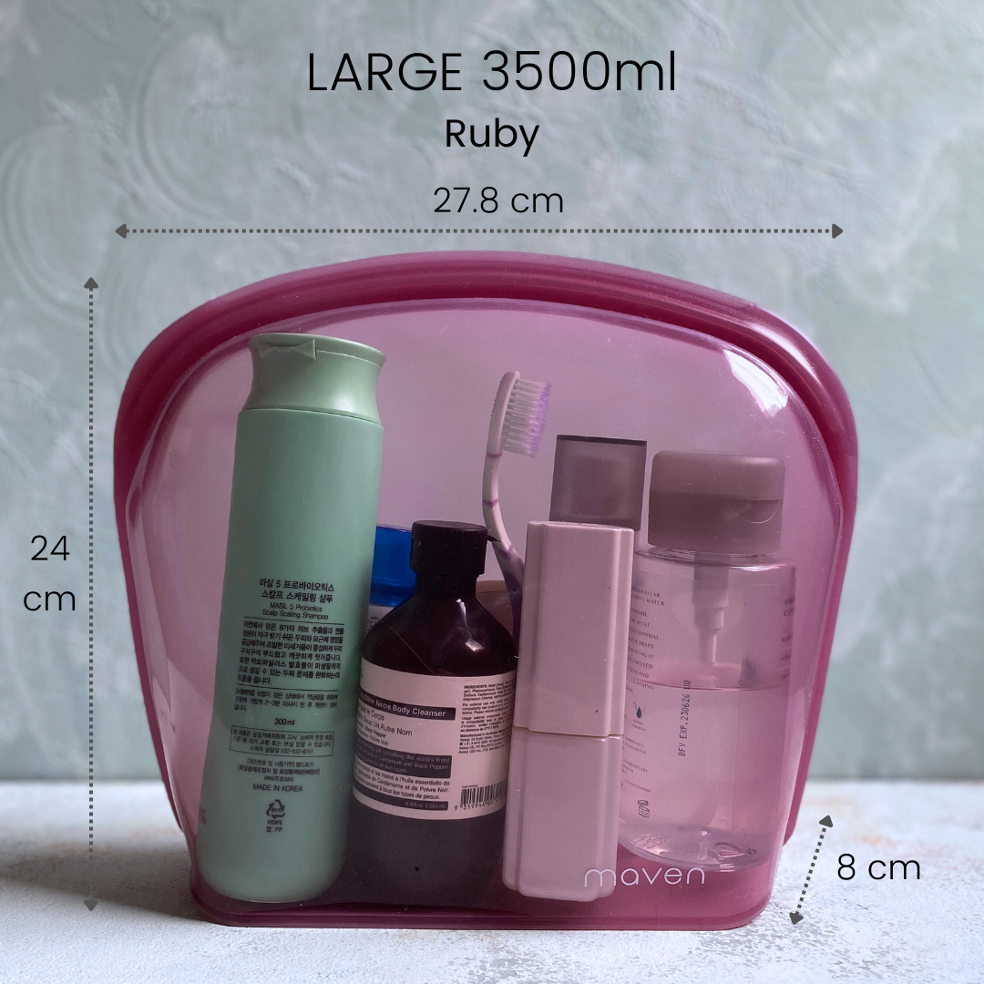 MAVEN LARGE 3500ML Silicone Bag/ Pouch FoodSafe & Leakproof