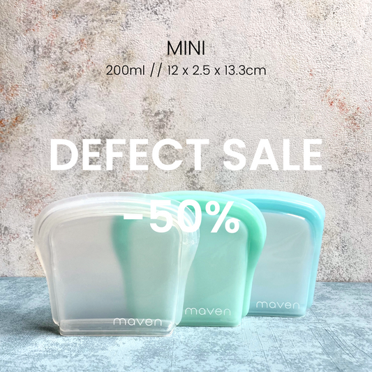 (DEFECT SALE) Mini 200ml Silicone Bag