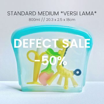 (DEFECT SALE) - Medium 800ml Silicone Bag